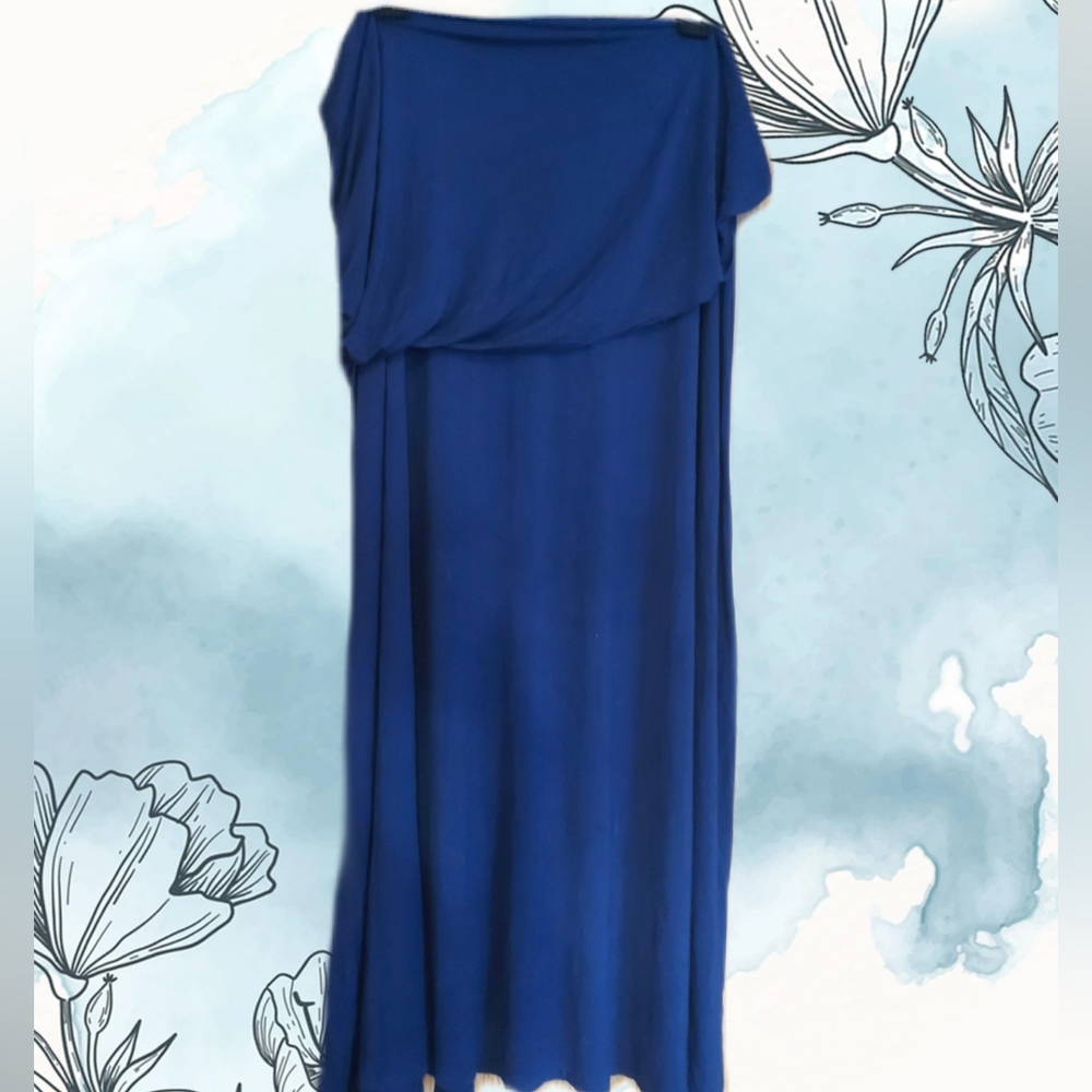3/$30 Maxi Skirt 3X Dark Blue